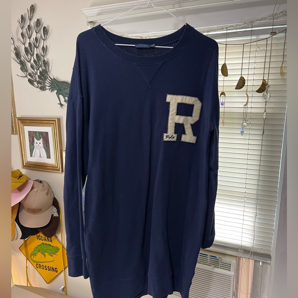 oversized ralph lauren R sweater